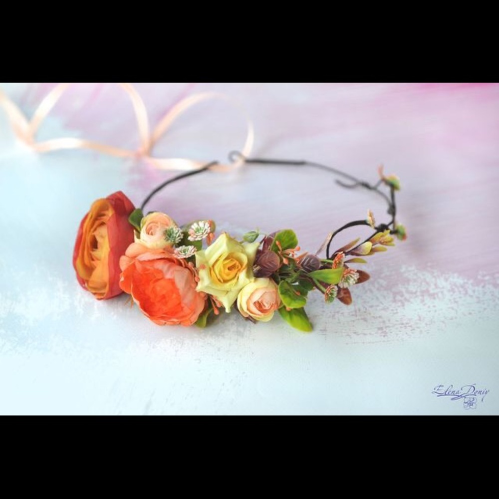 Handmade floral crown